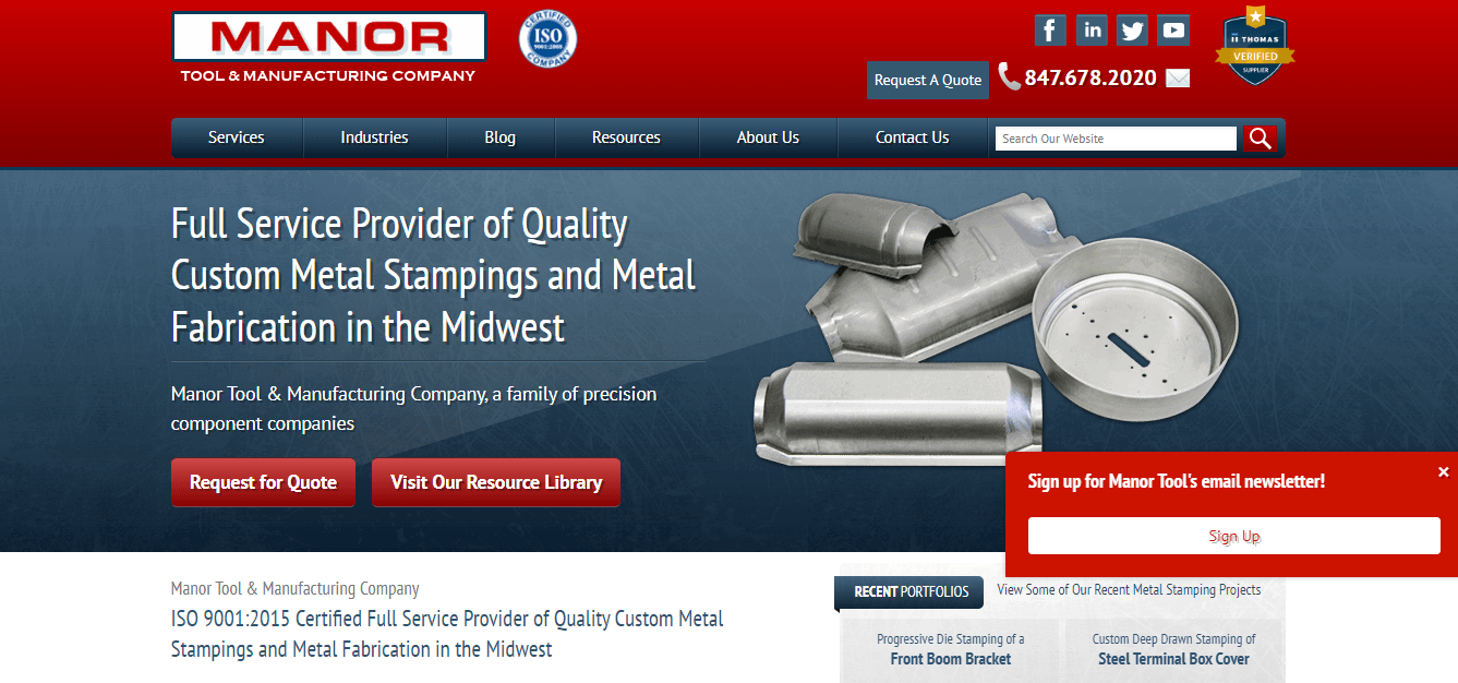 Manor Tool & Manufacturing 