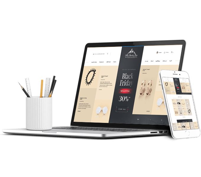 product website design